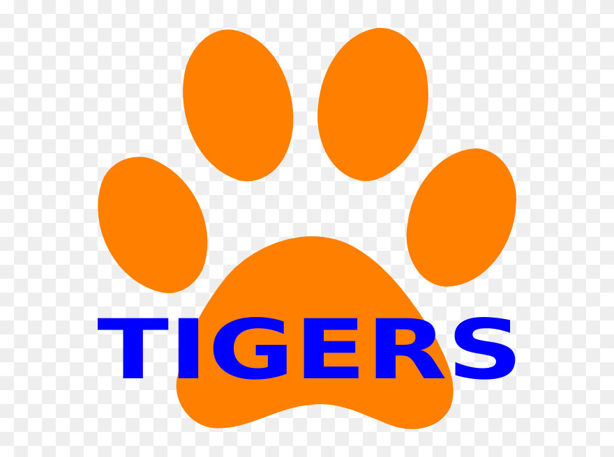 Tigers Drawing Paw Transparent Png Clipart Free Download - Blue And Orange Tiger