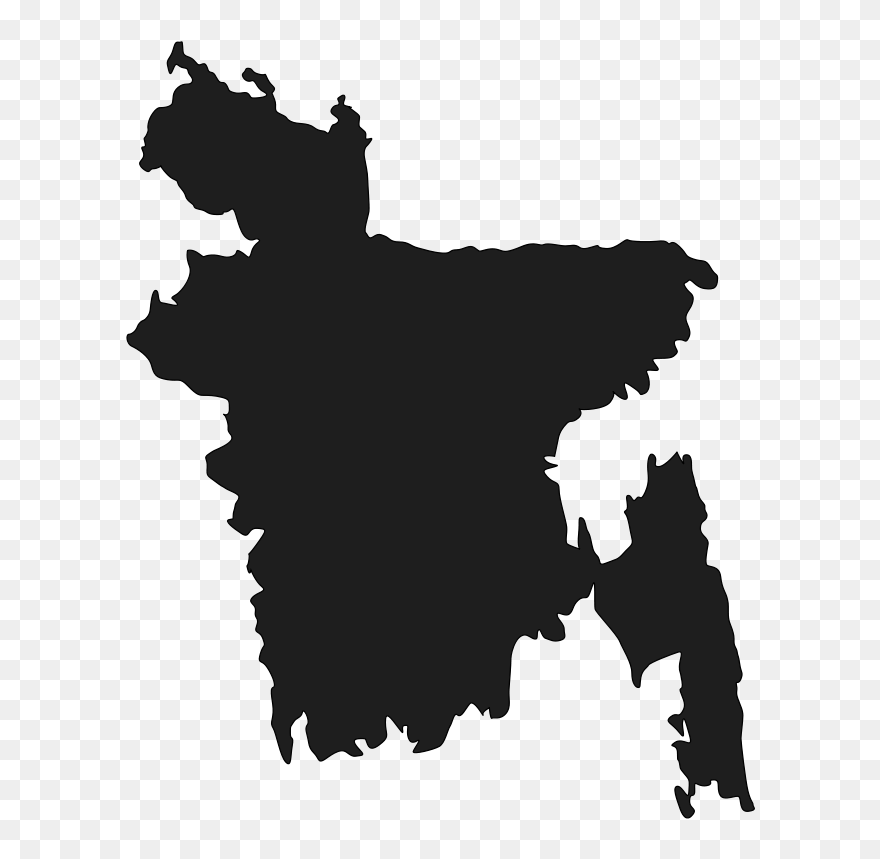 Bengal Clip Art Download - Bangladesh Map Vector - Png Download