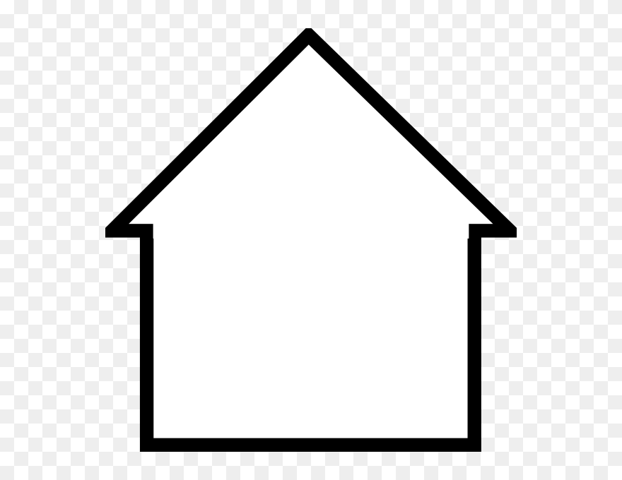 Sonya House Clip Art At Clker - Gingerbread House Outline - Png Download