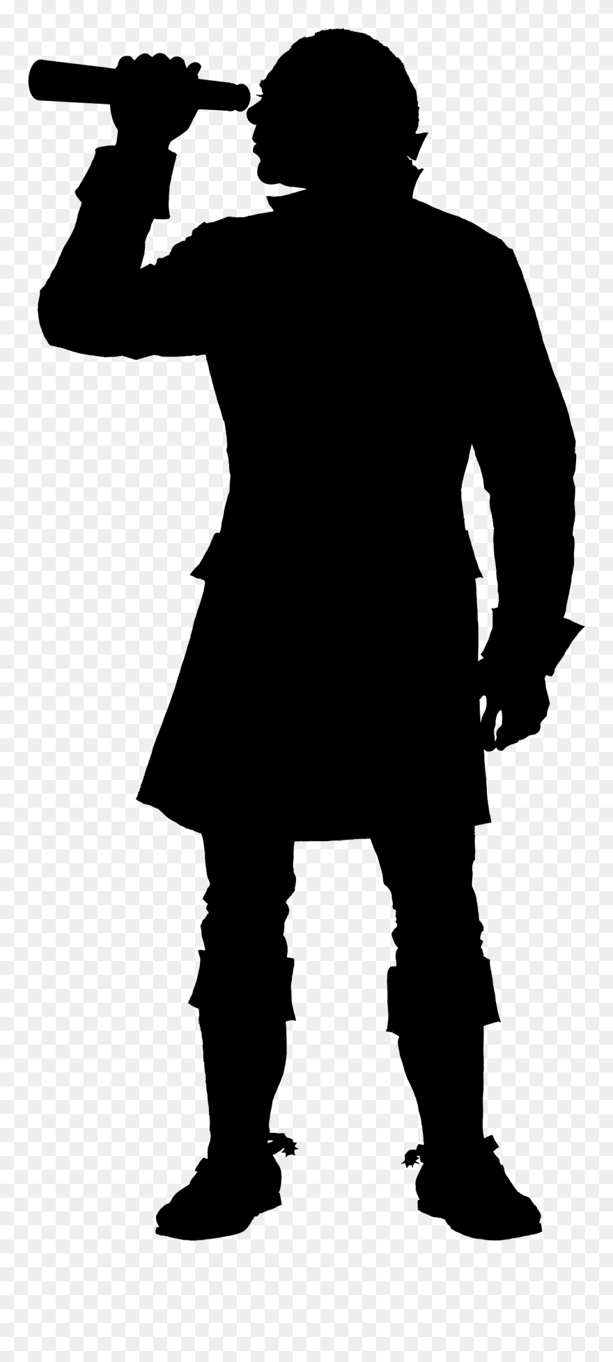 Slaves Drawing Silhouette - Revolutionary War Person Clipart - Png Download