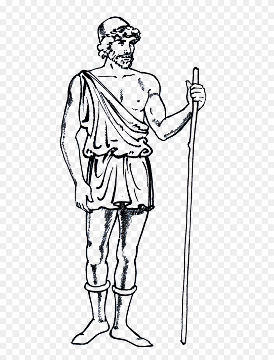 Slaves Drawing Greek - Ancient Greece Clothing Men Clipart
