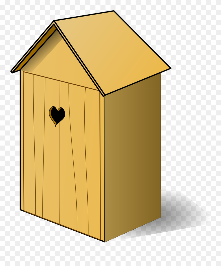 Building House Heart Free Photo - Outhouse Clipart - Png Download