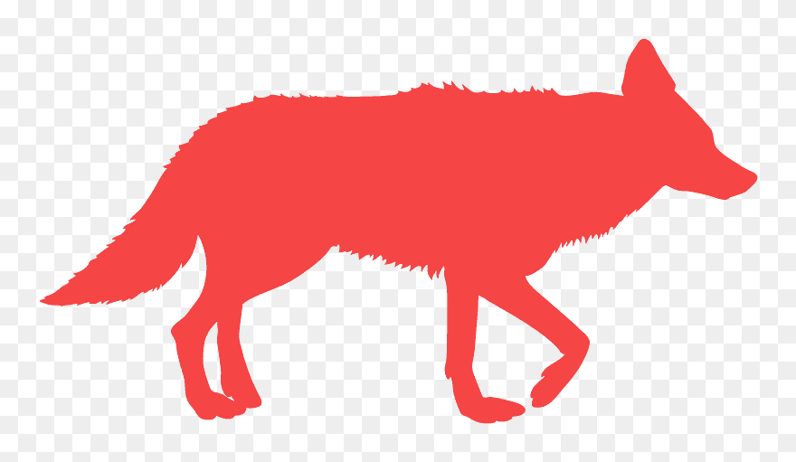 Vector Coyote Silhouette Clipart