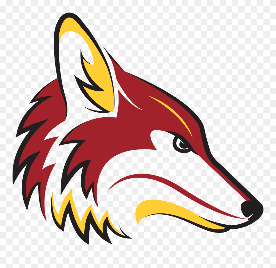 Countryside Mascot - Countryside Elementary School Coyote Clipart