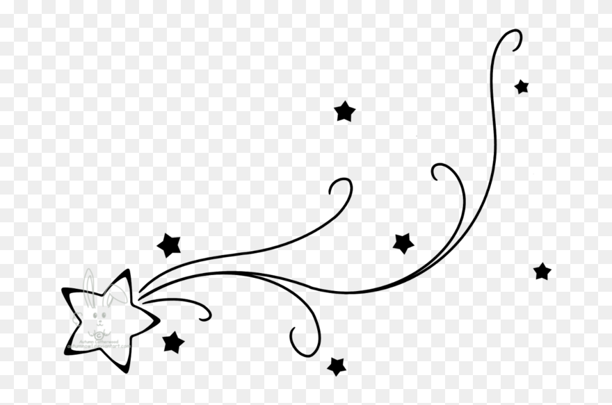 Transparent Draw A Picture Clipart - Easy Shooting Star Drawing - Png Download