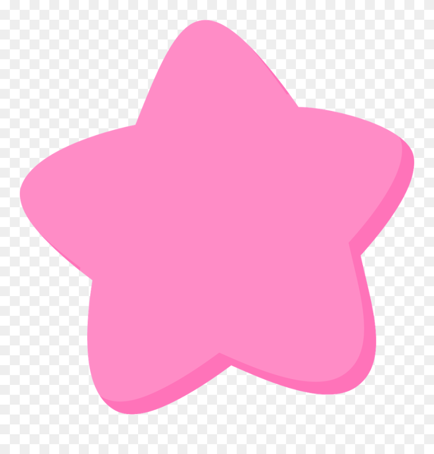 Oranges Clipart Shooting Star - Clipart Pink Stars - Png Download