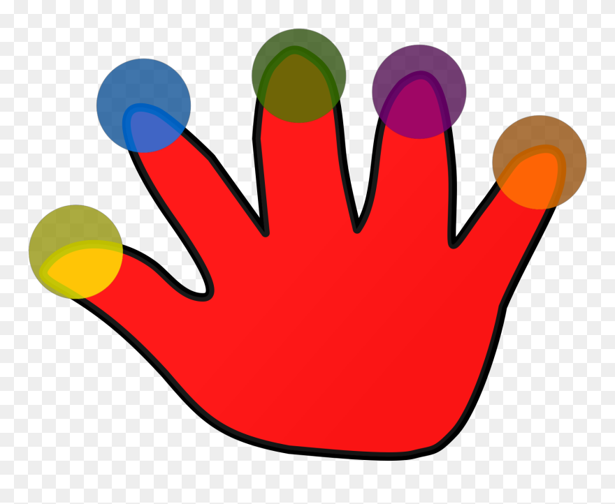 Hand With 5 Fingers Clipart - Png Download