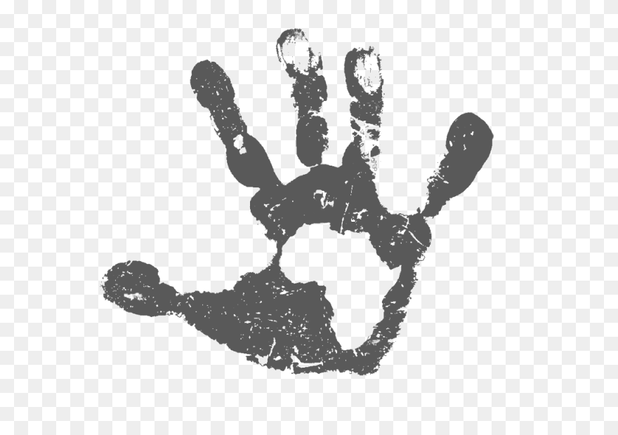 White Handprint Png- - Handprint Png Clipart