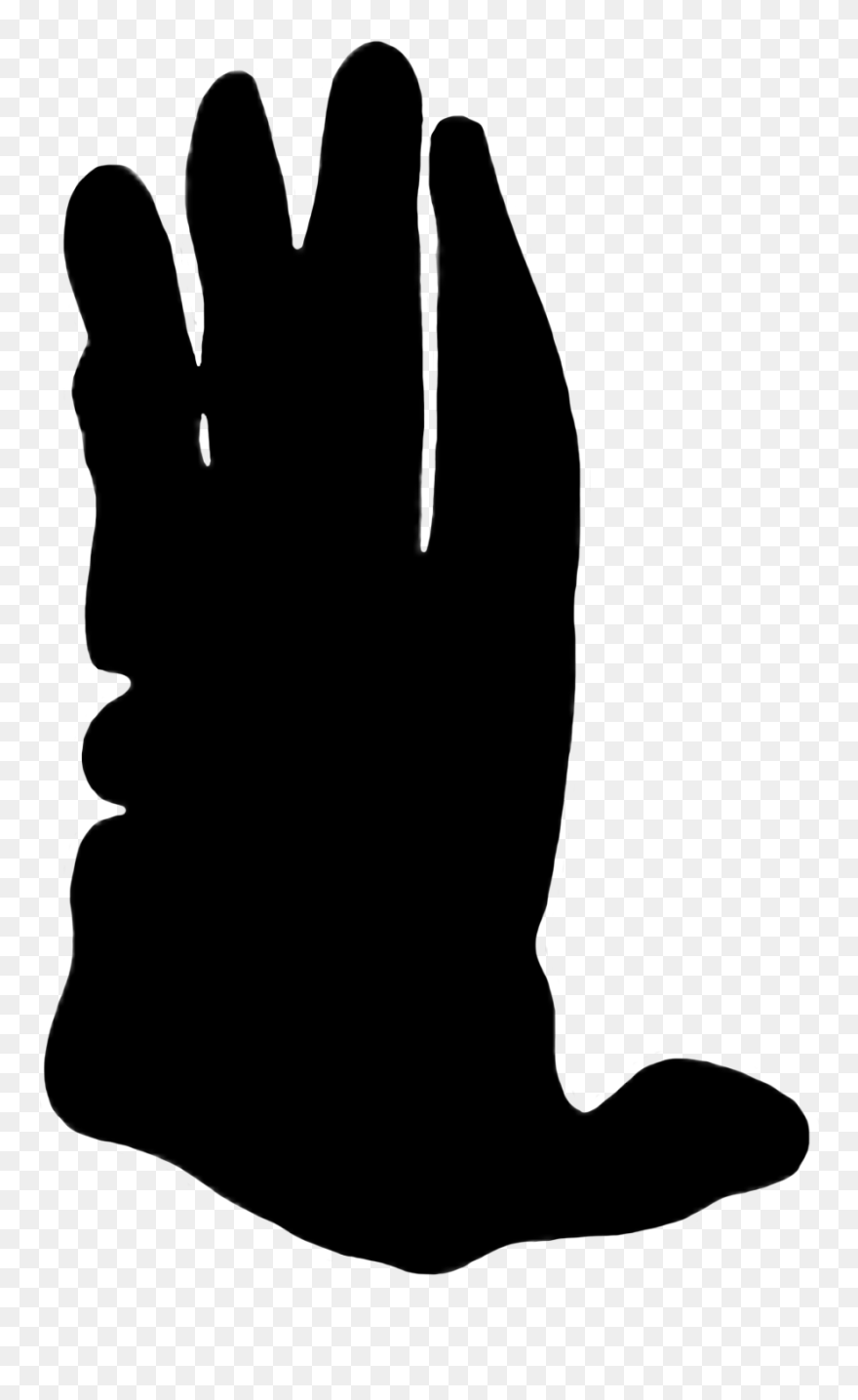 Male Orangutan Paw Print - Monkey Paw Print Png Clipart