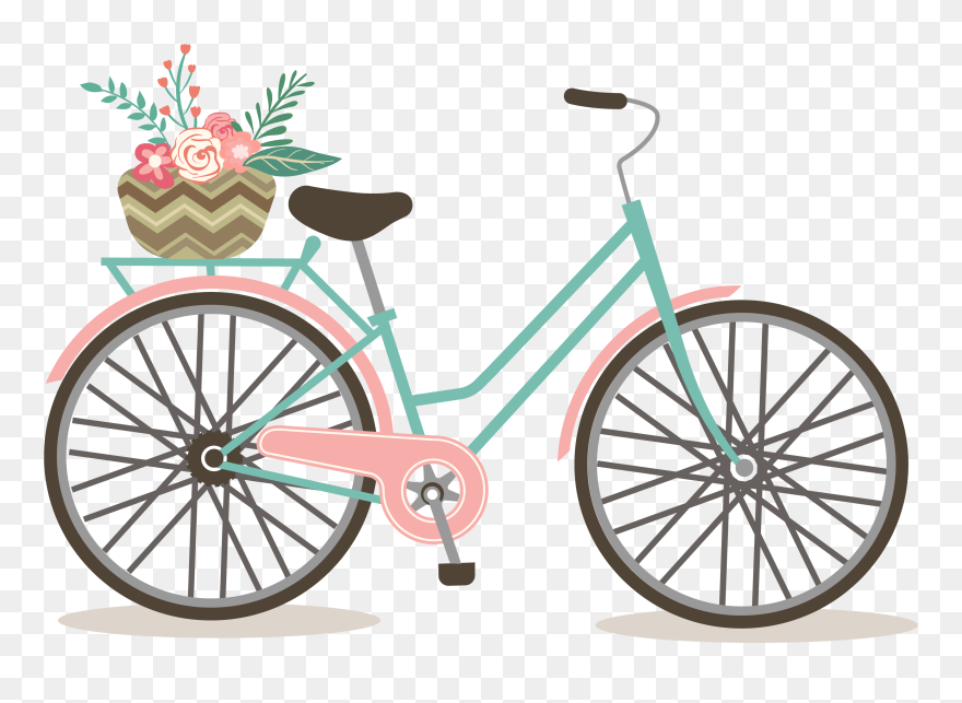 Vintage Bicycle Clipart - Png Download