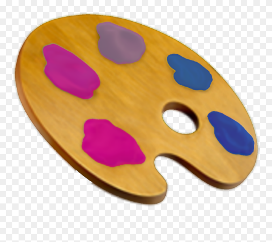 Bisexual Paint Palette Emoji Credit Isn"t Needed But - Artist Palette Emoji Png Clipart