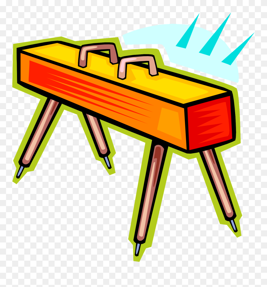 Vault Artistic Gymnastics Clip Art - Gymnastics Vault - Png Download