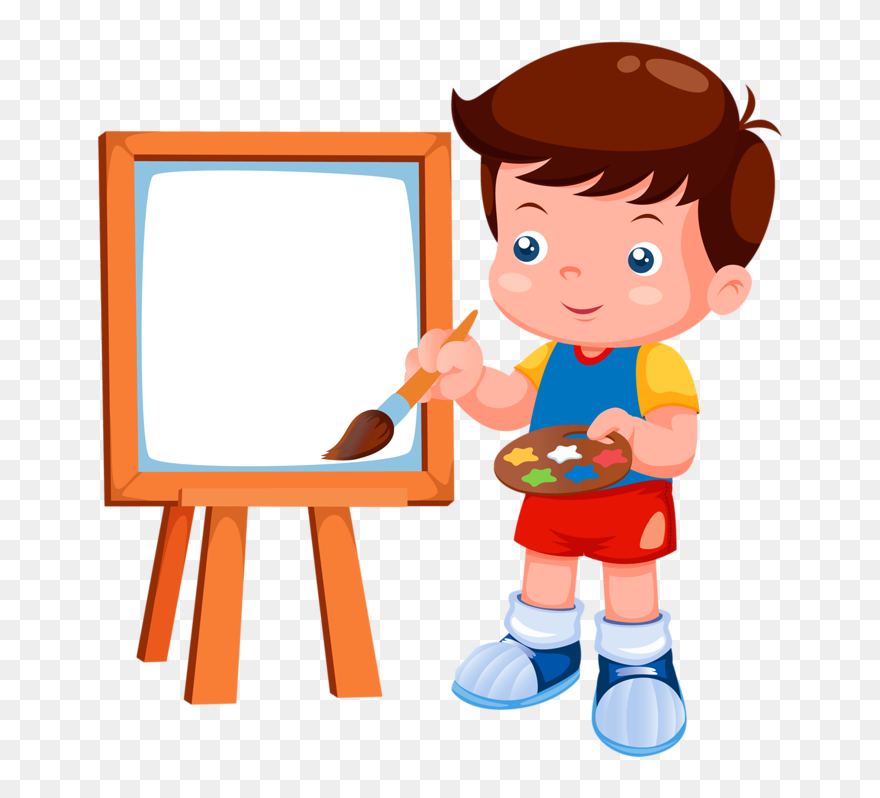 Child Painting Clipart - Png Download