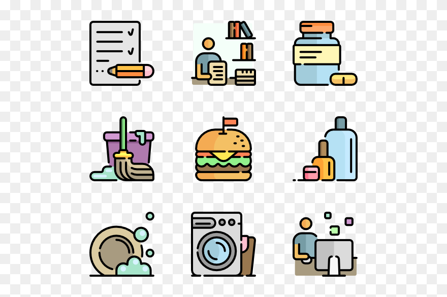 Daily Routine Icon Png Clipart