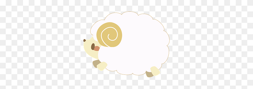 Sheep Animal Clipart - Circle - Png Download