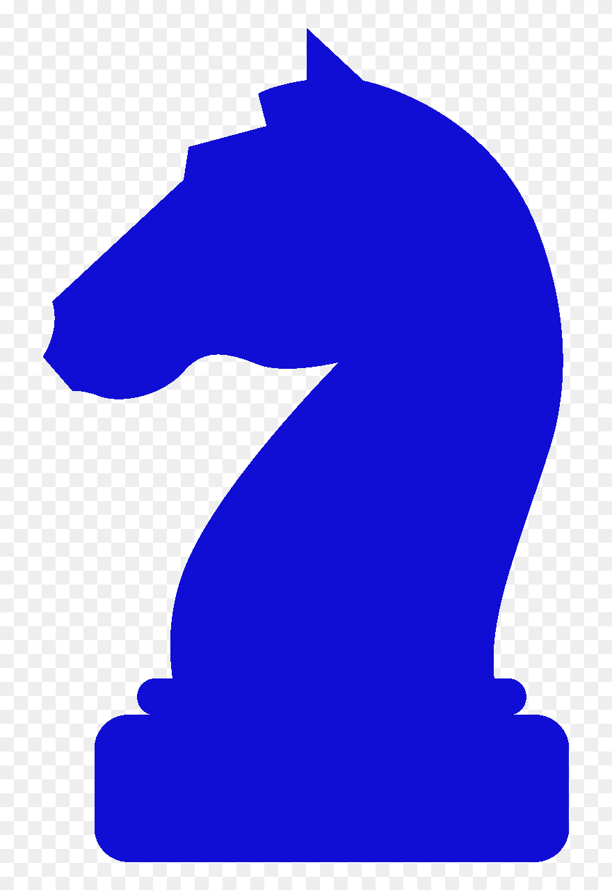 Chess Piece Horse Knight Bishop - Chess Piece Knight Blue Clipart