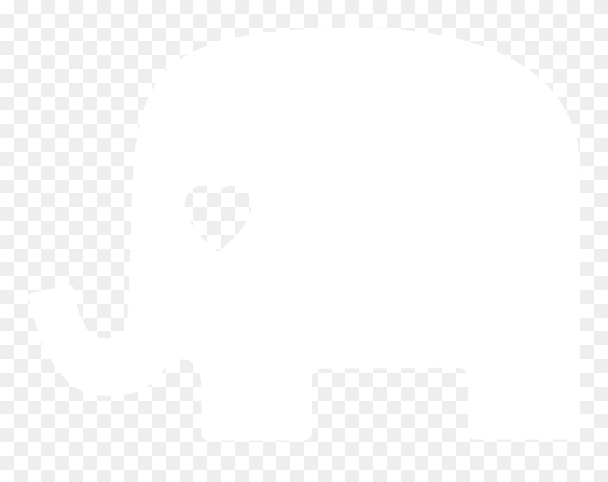 Nudge Nudge Elephant Logo - Heart Clipart