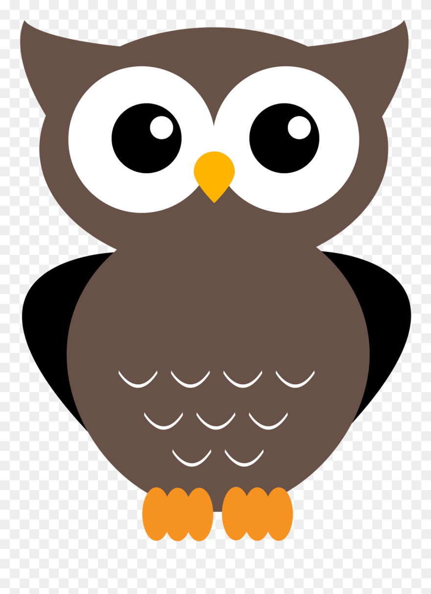 Free Cartoon Girl Owl Reading A Book Clipart Black - Clip Art Of Owl - Png Download