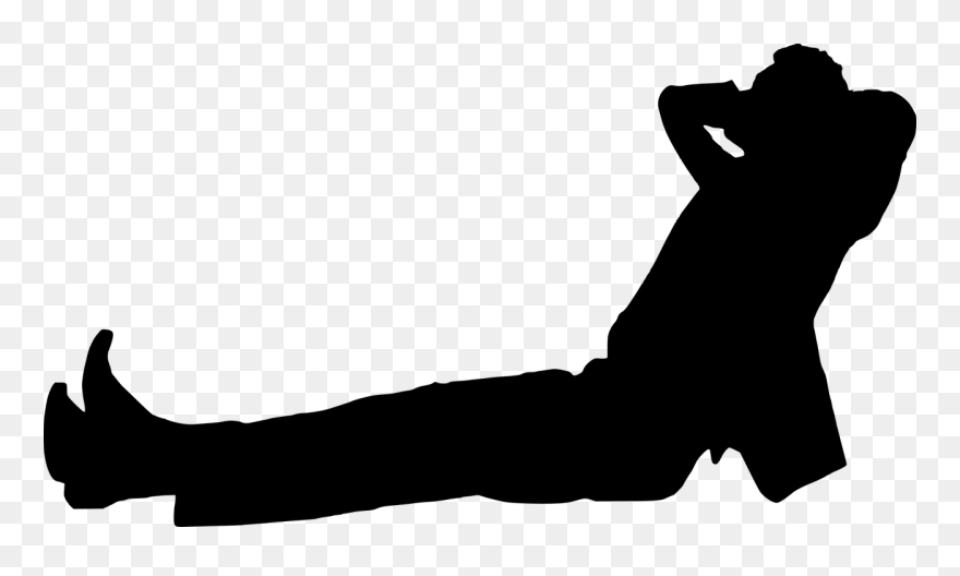 Lying Down Silhouette Clipart
