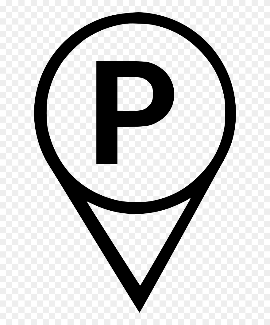 Parking Car Pointer Point Geo Navigation Map Poi Comments - Icon Clipart
