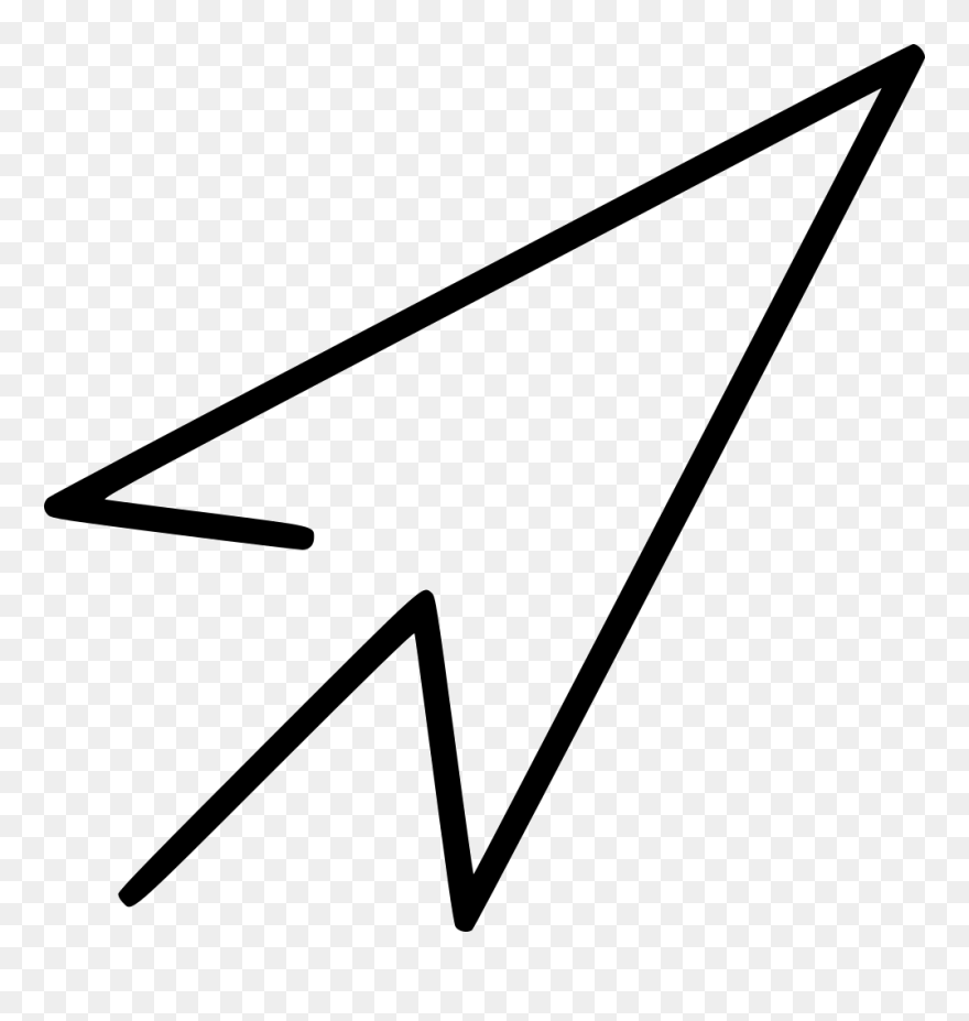 Cursor Pointer Comments - Line Art Clipart