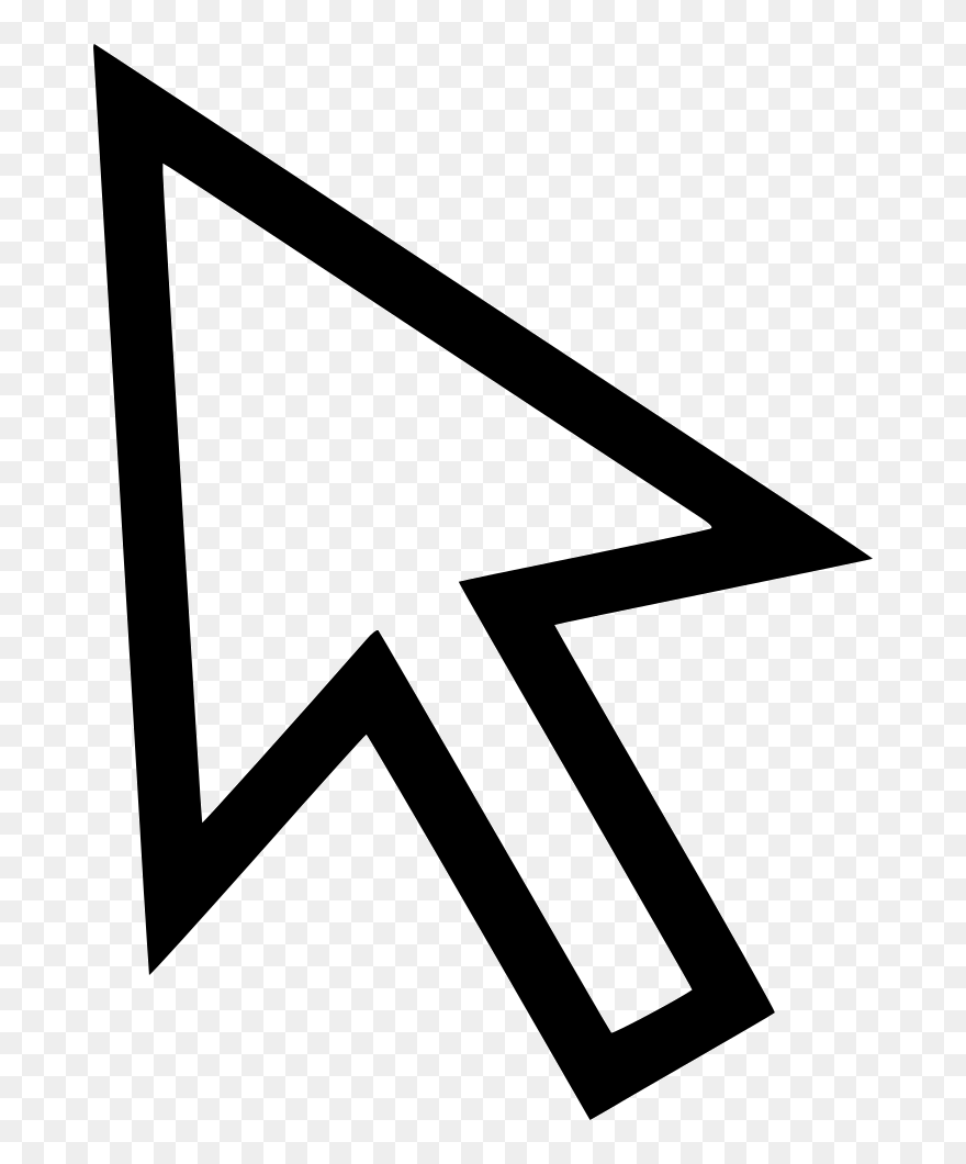 White Arrow Background Clipart - Transparent Computer Arrow Icon - Png Download