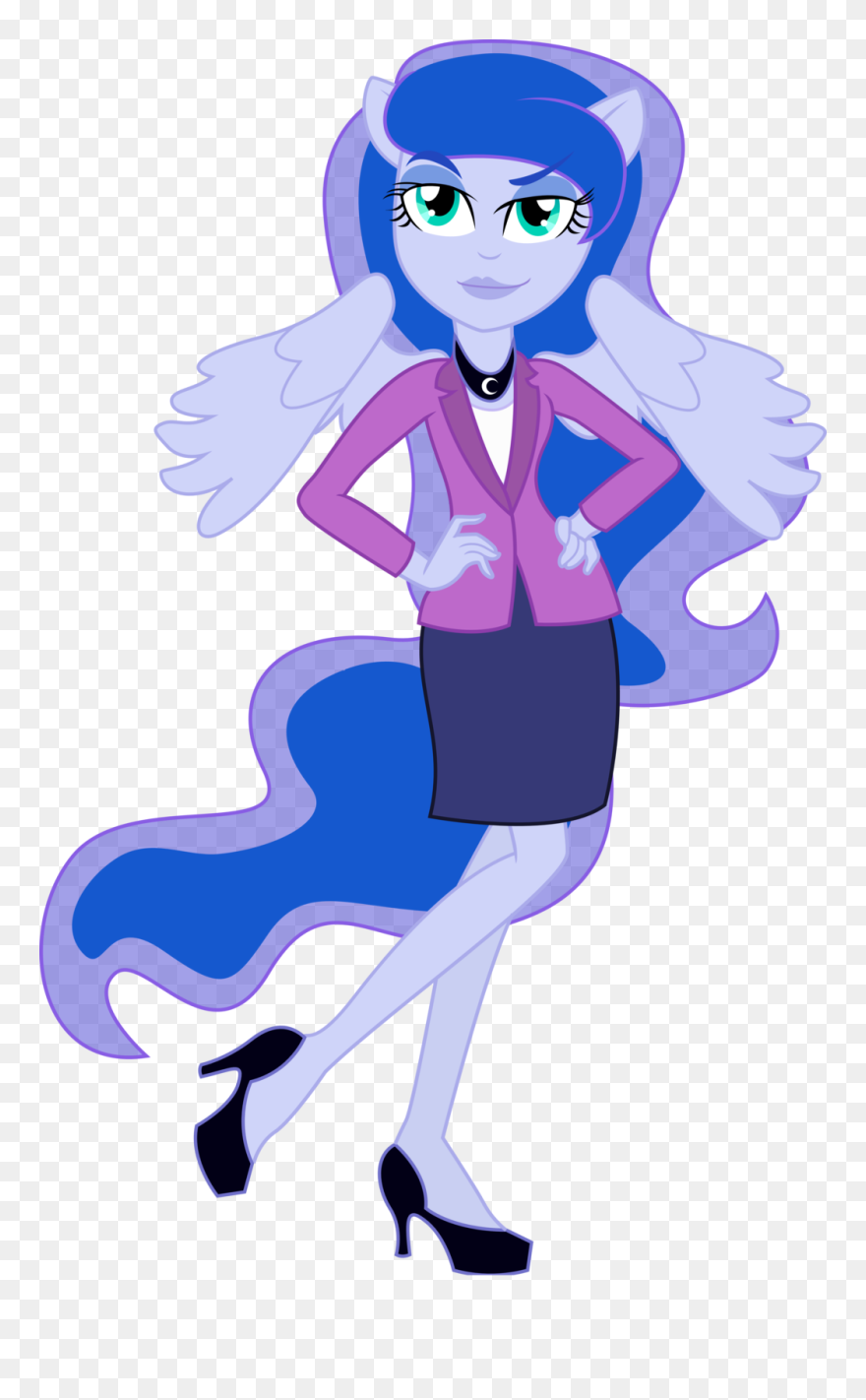 Transparent Luna Clipart - My Little Pony Equestria Girls Princess Luna - Png Download