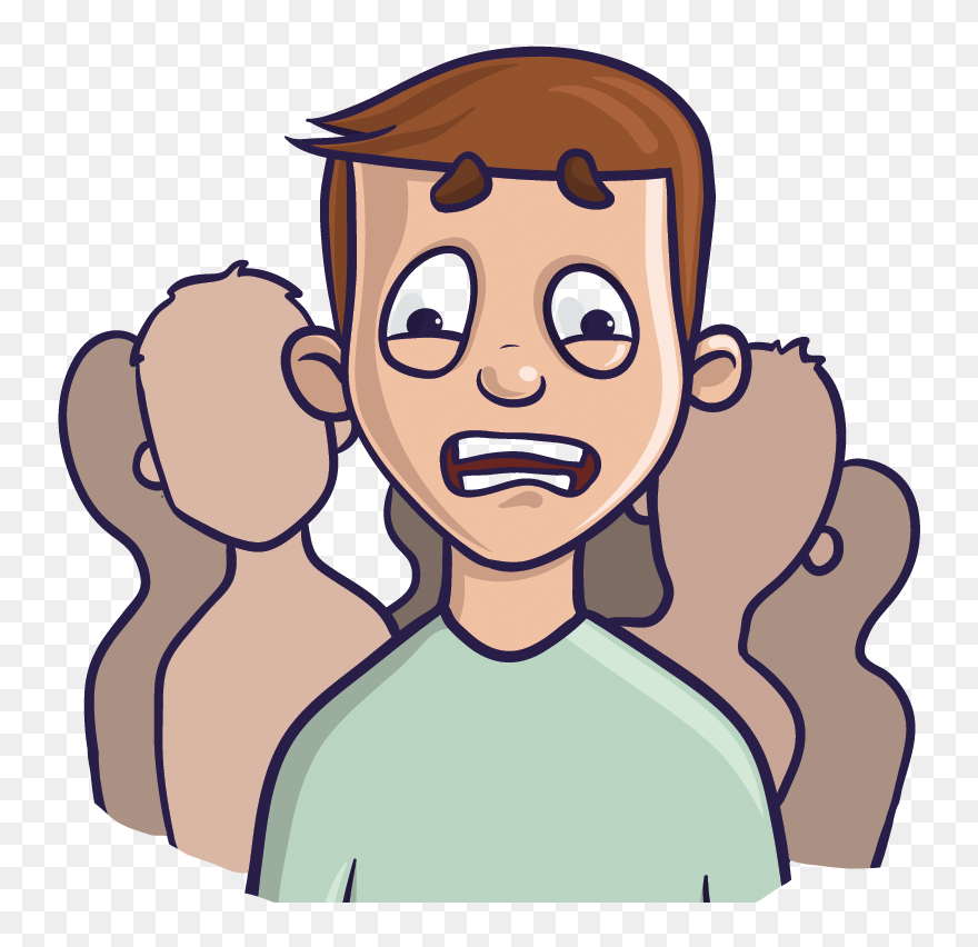 Help - Transparent Social Anxiety Clipart - Png Download