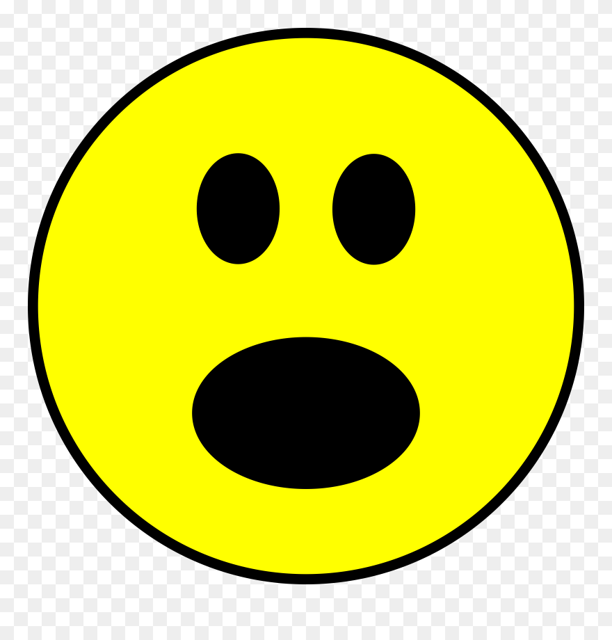 Surprised Smiley - Surprised Smiley Clipart - Png Download