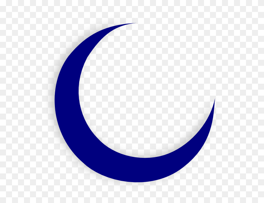 Half Moon Clipart - Half Blue Moon Png Transparent Png