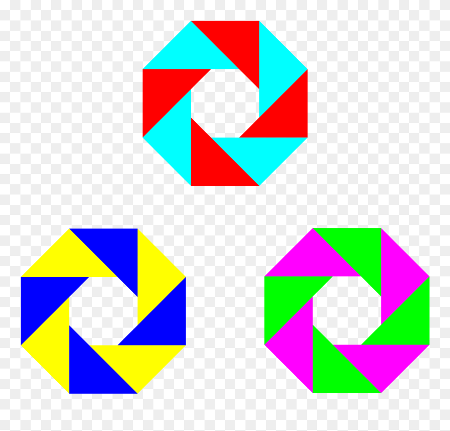 Half Squares 3 Octogons Clip Arts - Clip Art - Png Download
