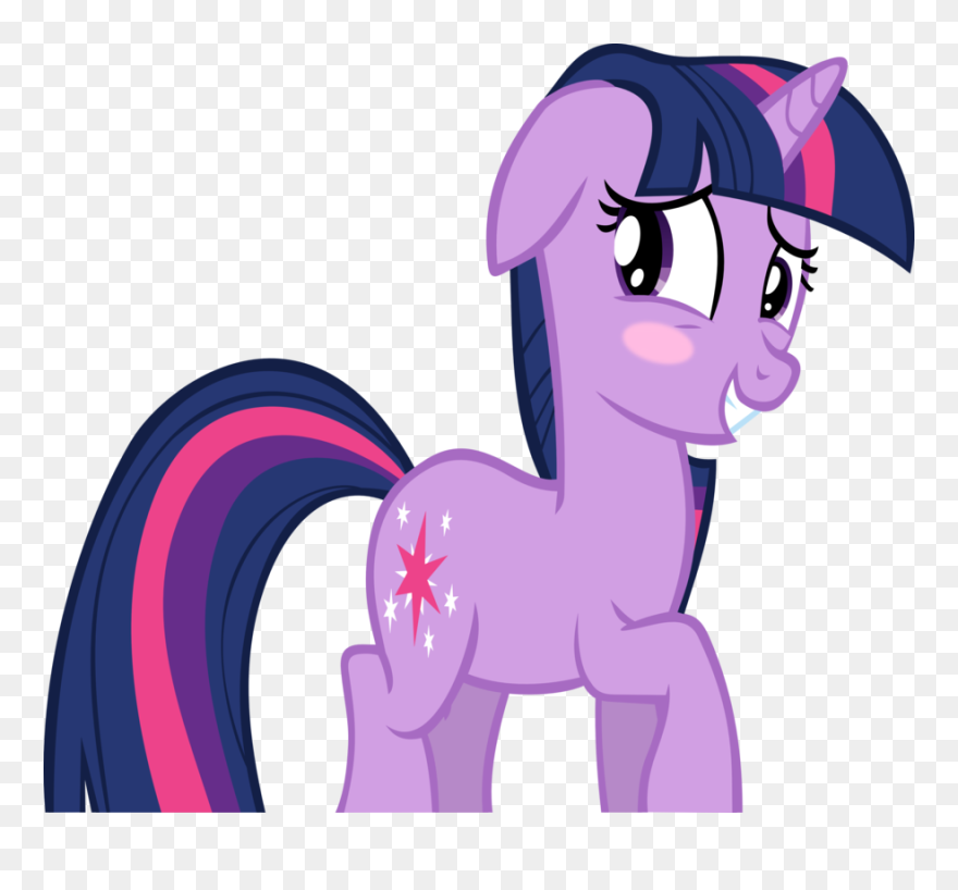Twilight Sparkle Rarity Applejack Rainbow Dash The - Mlp Twilight Pony Blushing Png Clipart