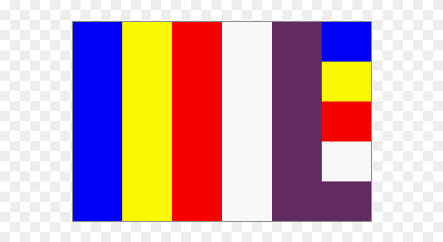 Framed Nepalese Buddhist Flag - Flag Clipart