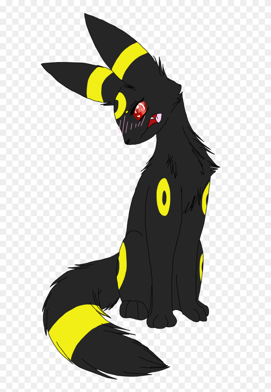 Transparent Umbreon Blushing - Umbreon Blushing Clipart