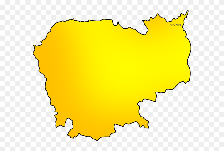 Cambodia Map - Cambodia Map Color Clipart