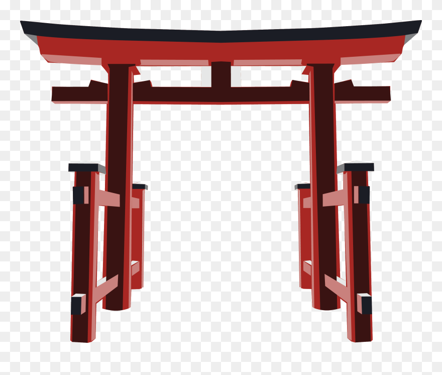 Buildings Vector Ashi Fujiya Hakone Hotel Lake Clipart - Hakone Shrine Drawing - Png Download