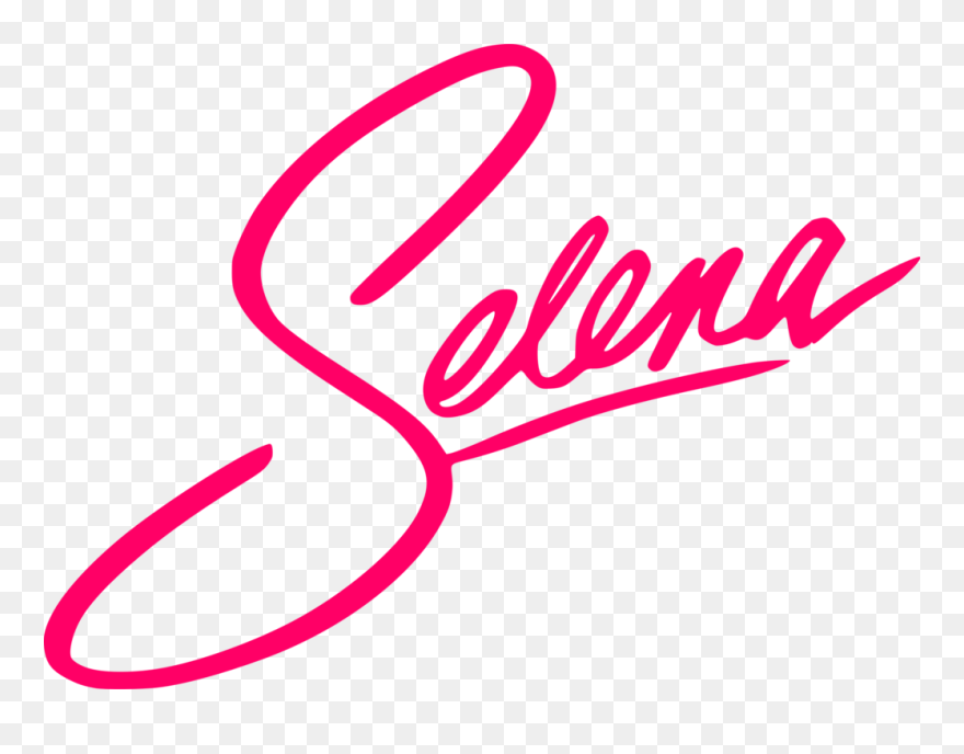 Pink,line Art,area - Selena Quintanilla Logo Clipart