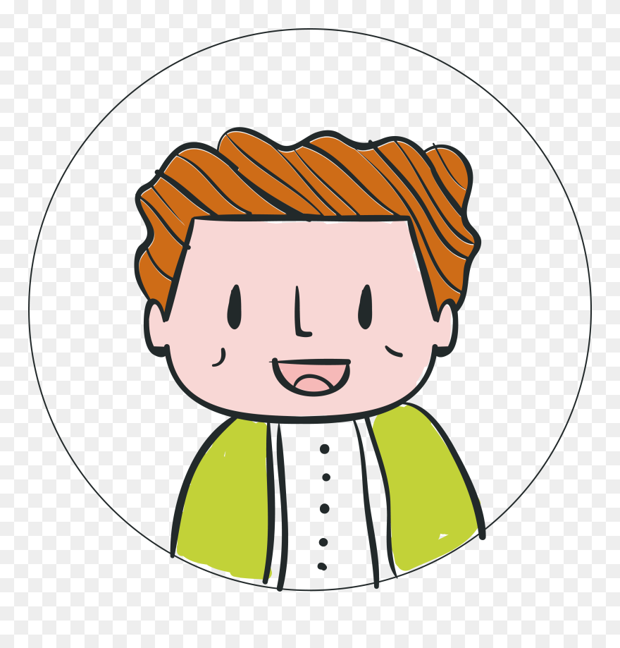 Emotions Clipart Line Art - 学生 头像 卡通 - Png Download