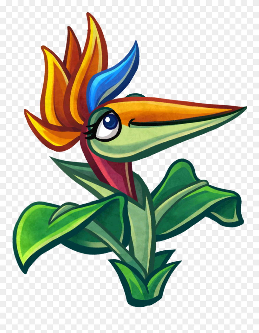 Bird Of Paradise Plants - Bird Of Paradise Pvz Heroes Clipart