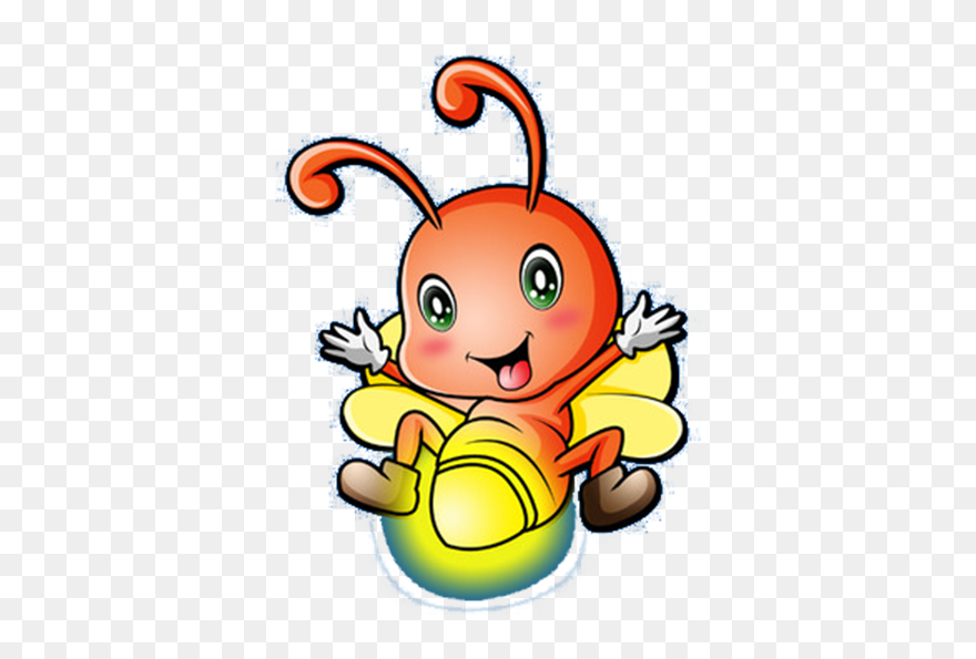 Firefly Cartoon Clipart - Png Download