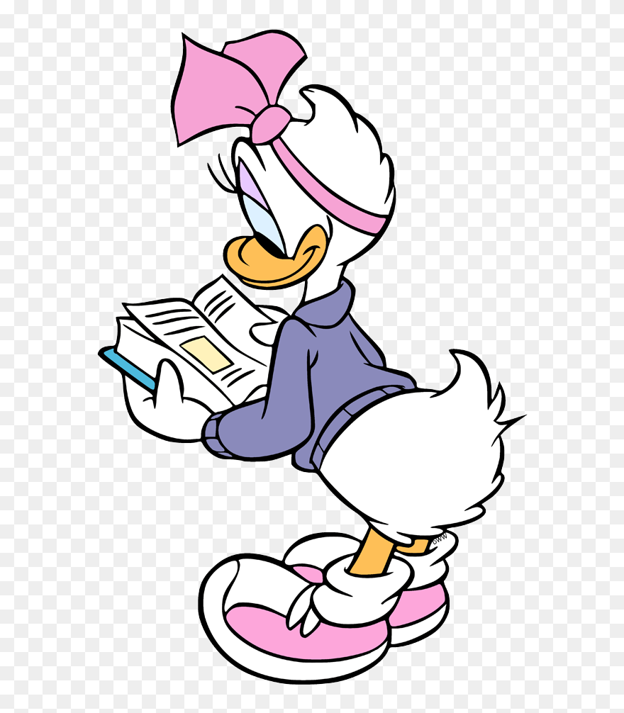 Daisy Duck Going To School Clipart