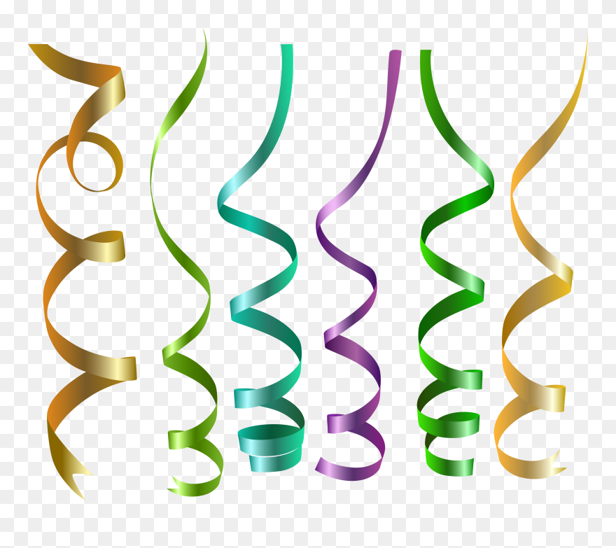 Curly Ribbons Transparent Png Clip Art Image
