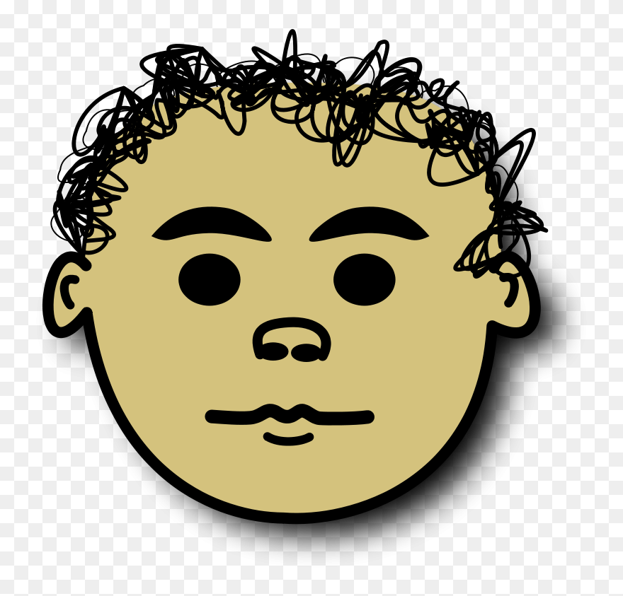 Ale Normal - Gambar Animasi Rambut Keriting Clipart