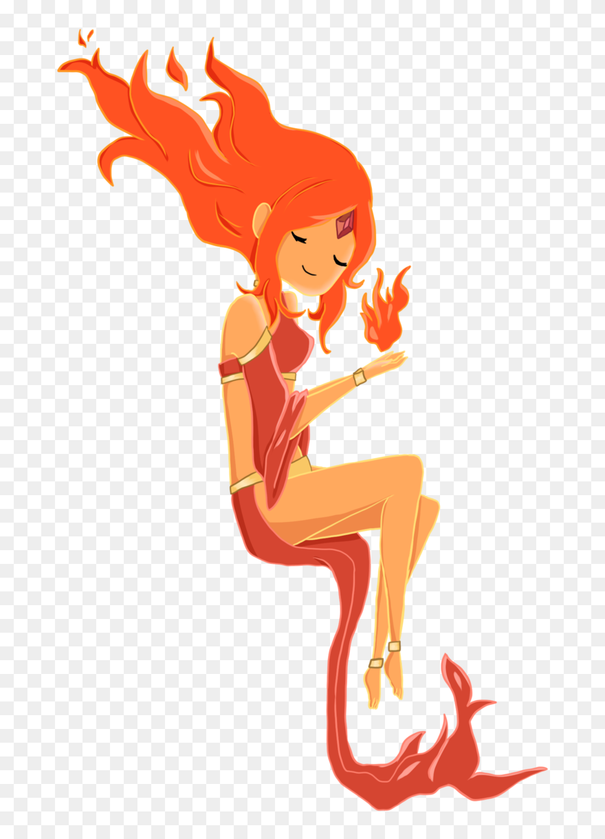 Transparent Girl Drawing Png - Flame Princess Art Clipart