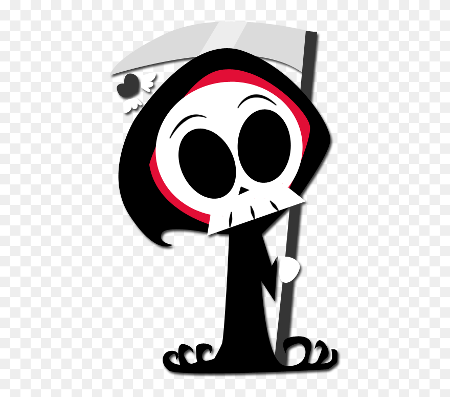 Grim Reaper Clipart Minimalist - Cute Grim Reaper Png Transparent Png