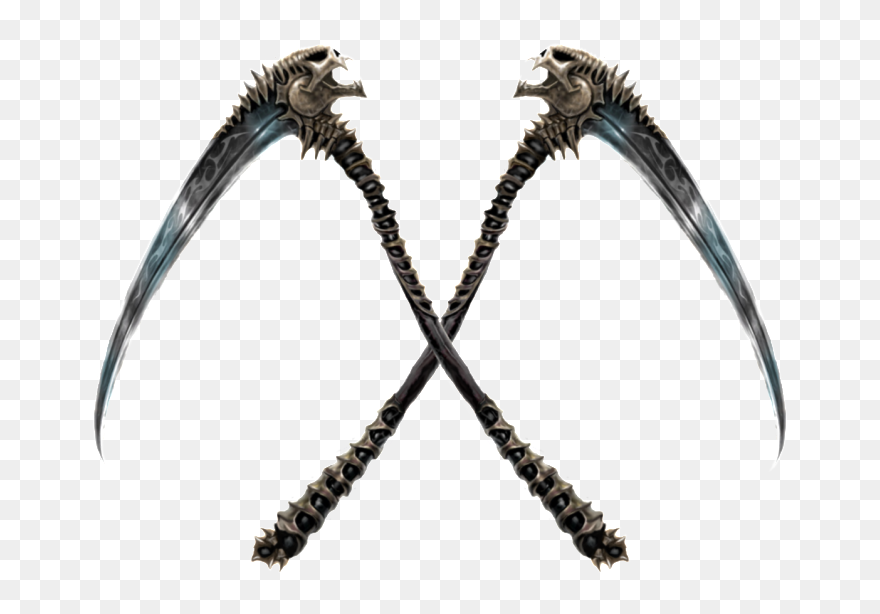 Grim Reaper Scythe Png Clipart Black And White - Cool Grim Reaper Scythe Transparent Png