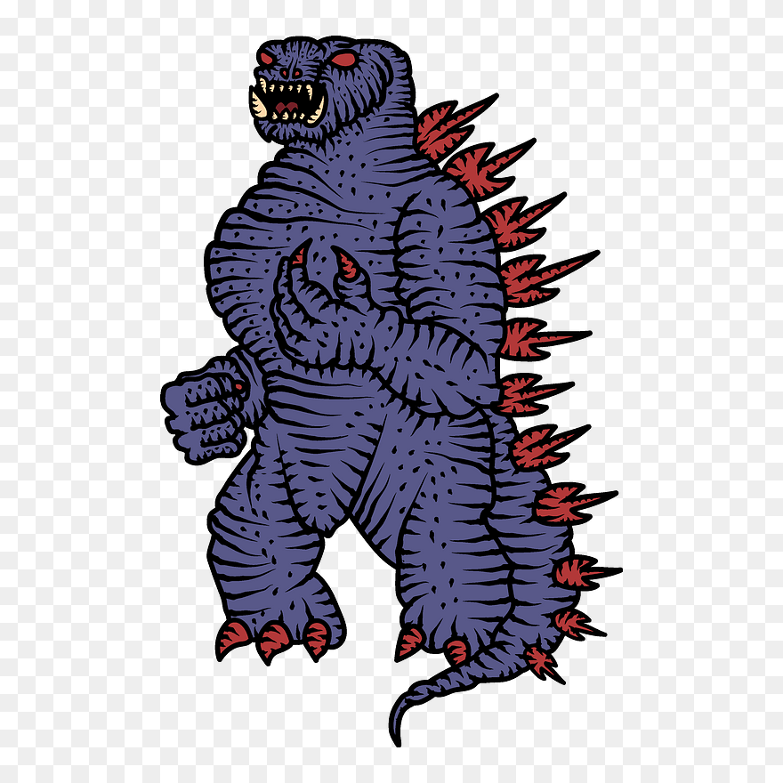 Godzilla Clipart - Cartoon - Png Download