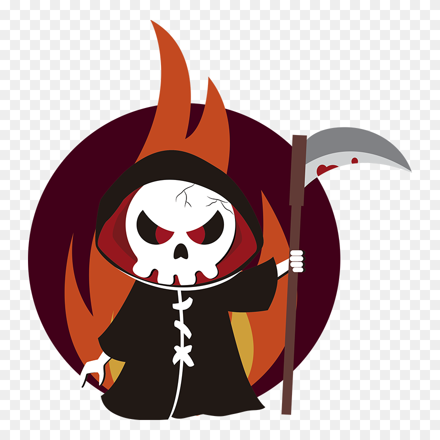 Grim Reaper Halloween Wall Sticker - Winnipeg Art Gallery Clipart