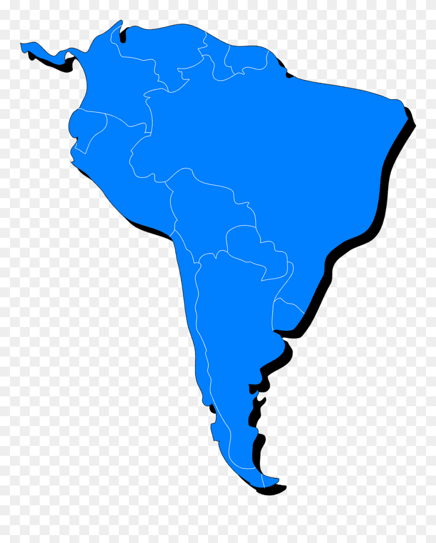 Free South America Cliparts, Download Free Clip Art, - South America Map Transparent - Png Download