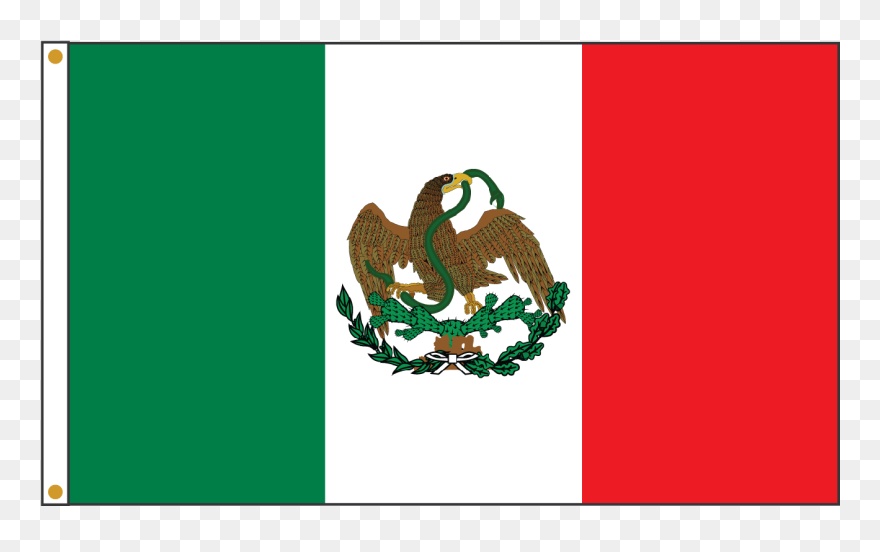 International Flags Banner Png - Mexican Flag Easy Drawing Clipart